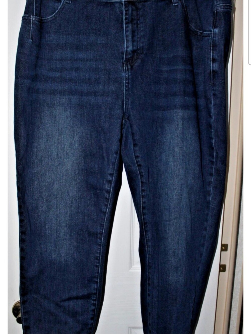 Bloom Chic Women's Dark Wash Plus Size 20 Fashion Jeans Fitted Ankle Stretch